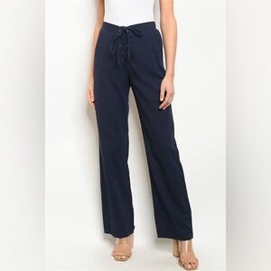 $15 Honey Belle Dark Blue Wide Leg Pants